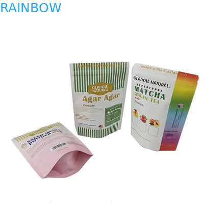 Özel Gıda Derecesi PLA Kahverengi Kraft Kağıt Torbaları Mangos Toz Gıda Pet Treats Edible Packaging Bags Mylar With Zipper