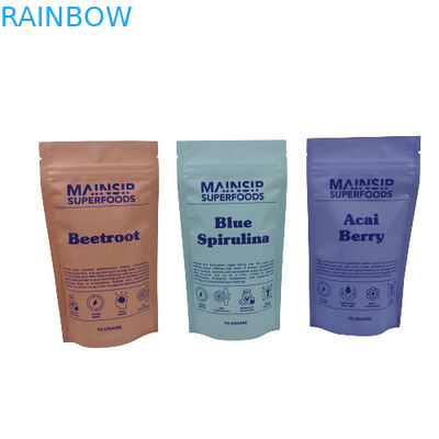 Özel kokusuz kurabiye ambalaj torbaları yeniden kilitlenebilir zip kilitli alüminyum folyo ile plastik poşetler