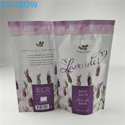 Özel Boyut ve Renkler Mümkün Paket Mat Alüminyum Folyo Banyo Tuzu Ayağa Çanta Ziplock Doypack