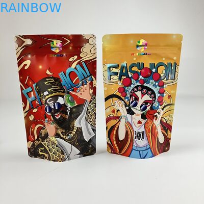 Dijital basılı Mylar Cüzdanları Matt VMPET Kokusuz Fermuar Cüzdanı CMYK Pantone 250g Cüzdan