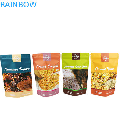 Mat Finished 250g Plastik Torba Baharat Paketleme Gıda Sınıfı Baharat Torbası