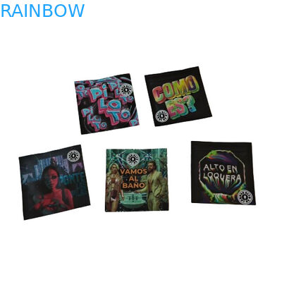 Kokusuz, açık pencereli toz ambalajlı plastik torba ile yeniden kilitlenebilir örnek torbaları