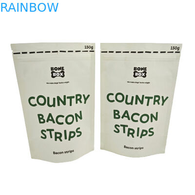 Kozmetik Toz Paketi İçin Yeniden Kapanabilir Fermuarlı Ekolojik Dost Komposta edilebilir Kraft Cüzdanı