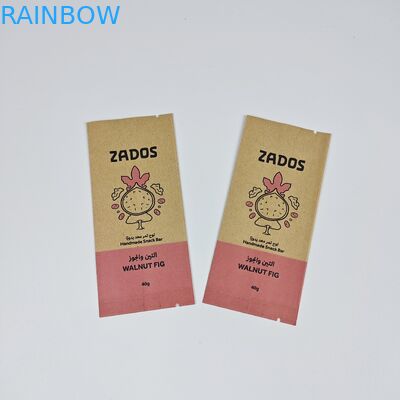 Çevre dostu Biyodegradable Kraft Pouch PLA Mısır Nişastası Komposta edilebilir Kraft Pouches