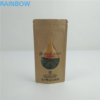 Zıpkın, sıvı mühürlü Biyoboz edilebilir gıda kraft kağıt çantası.