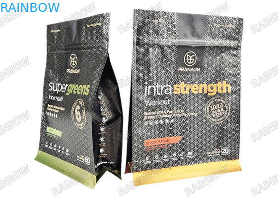 Özel Kahve Protein Tozu Alüminyum Folyo Paket Çantaları Valf Kokusu Kanıtlı Mylar Çantaları