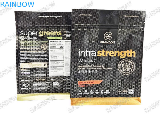 Özel Kahve Protein Tozu Alüminyum Folyo Paket Çantaları Valf Kokusu Kanıtlı Mylar Çantaları