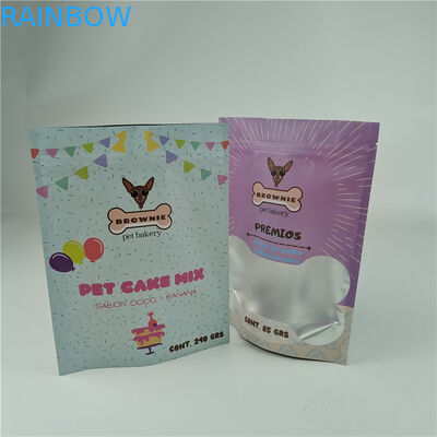 En kaliteli özel logo basılı pürüzsüz depolama ambalajı evcil hayvan yiyecekleri için plastik folyo poşet poşeti