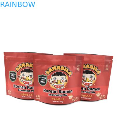 Zıpkın Kapama Sistemiyle Stand Up Çantası için Bitkisel Tütsü Ambalajı