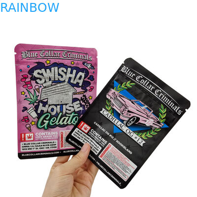 Özelleştirme ihtiyaçları için özel laminatlı film bitkisel tütsü ambalajı