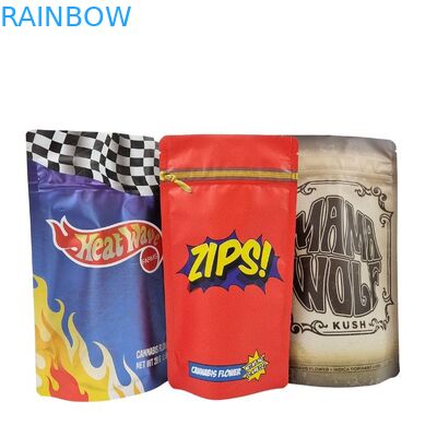 Özelleştirme ihtiyaçları için özel laminatlı film bitkisel tütsü ambalajı