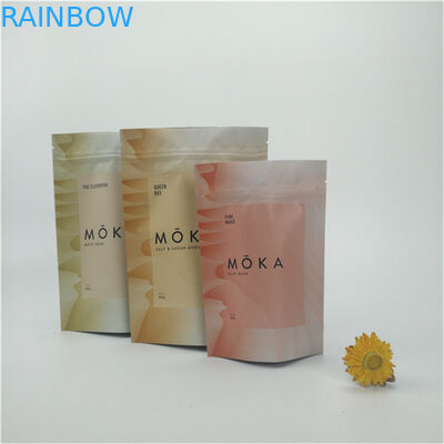 Kalite güvencesi Dijital baskı torbaları Sıcaklık mührü Doğal Okyanus Deniz Tuzu Paketleme Torba