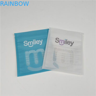 Temiz Diş Aligners Mylar Üç Taraflı Kapalı Plastik Cüzdanlar Paketleme Sızıntı ve Nem Kanıtlı