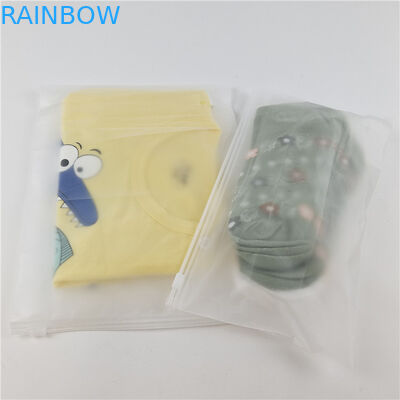 Fabrika Toptan Şeffaf Plastik Tişört Giysi Paketleme Çantası Kaydırılabilir Fermuar ve Kanca