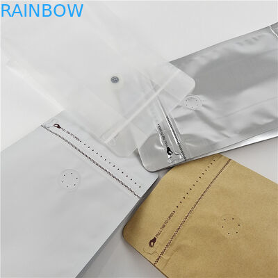 Kalite güvencesi Özel dijital baskı depolama zip kilitleme paketleri katlanmış alüminyum folyo torbası