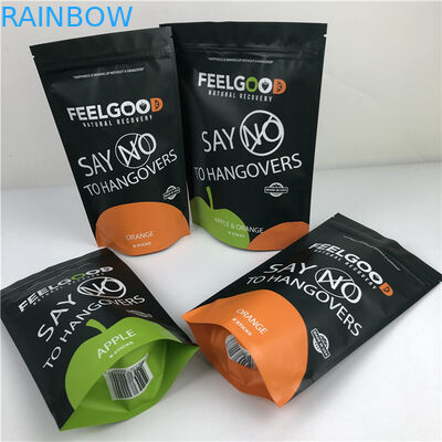 Özel Logo Baskılı Dürüst Fermuar Çanta Kokusuz Su geçirmez Plastik Paket Çantaları