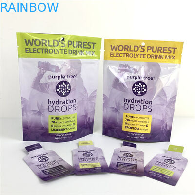 10 Renkli Özel Matt Alüminyum Folyo Yukarı Çanta Ziplock Doypack Çanta Yemek için