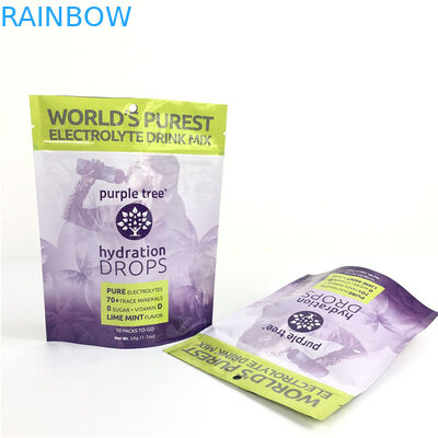 10 Renkli Özel Matt Alüminyum Folyo Yukarı Çanta Ziplock Doypack Çanta Yemek için