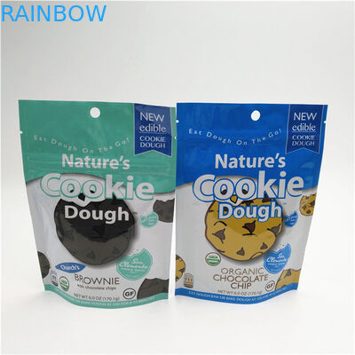 En çok satan ısı mühürü özel logo basılı ayağa kalkan fermuar poşeti yeniden kilitlenebilir plastik gıda mühürü ambalaj