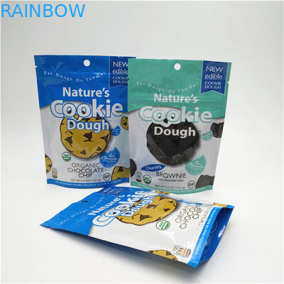 En çok satan ısı mühürü özel logo basılı ayağa kalkan fermuar poşeti yeniden kilitlenebilir plastik gıda mühürü ambalaj