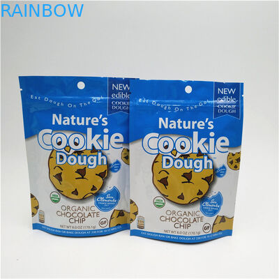 En çok satan ısı mühürü özel logo basılı ayağa kalkan fermuar poşeti yeniden kilitlenebilir plastik gıda mühürü ambalaj
