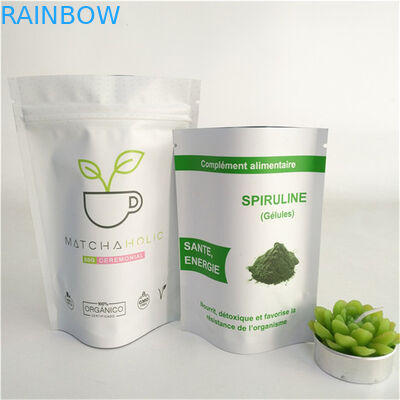 Özel Baskı Sıcaklık Mühürü Tekrar Kullanılabilir Ayağa Kalk Çanta Gıda Sınıfı Mylar Saşet Ambalajı