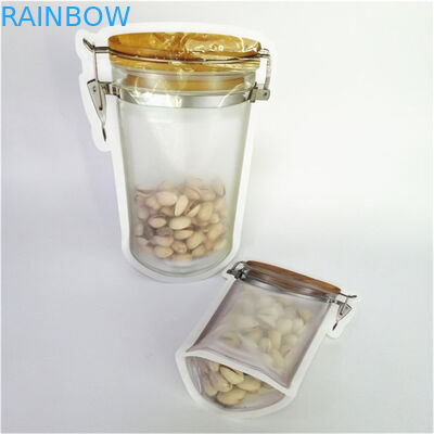 Yüksek Kaliteli Özel Dijital Baskı PE Geri Dönüştürülmüş Plastik Gıda Paketleme Torbası