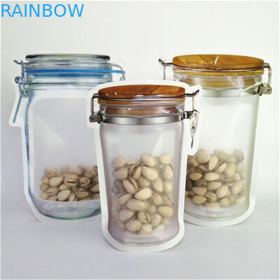 Yüksek Kaliteli Özel Dijital Baskı PE Geri Dönüştürülmüş Plastik Gıda Paketleme Torbası