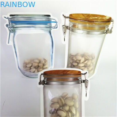 Yüksek Kaliteli Özel Dijital Baskı PE Geri Dönüştürülmüş Plastik Gıda Paketleme Torbası