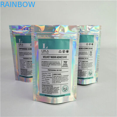 Toptan Özel Logo Dijital Baskı Plastik PET Yumuşak Uygun Fiyat Fermuarlı Ayağa Kalkan Cüzdanlar