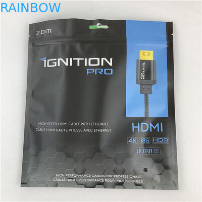 Üç taraflı mühürlü Mylar ambalaj torbası fermuarlı düz poşet 10 renge kadar kabul edilir