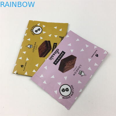 Nem geçirmez 200g Arka tarafı mühürlü torbalar kurabiyeler çikolatalı gözyaşı çantaları