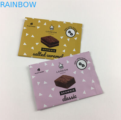 Nem geçirmez 200g Arka tarafı mühürlü torbalar kurabiyeler çikolatalı gözyaşı çantaları