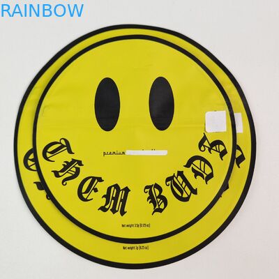 Düzensiz 3.5g 7g Mylar Çantaları İçeride Fermuarlı Alüminyum Folyo Kokusuz Yiyebilir Plastik Torba