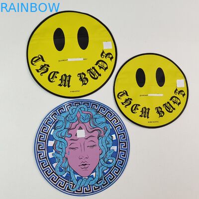 Düzensiz 3.5g 7g Mylar Çantaları İçeride Fermuarlı Alüminyum Folyo Kokusuz Yiyebilir Plastik Torba