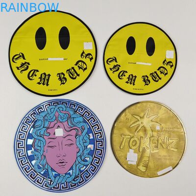 Düzensiz 3.5g 7g Mylar Çantaları İçeride Fermuarlı Alüminyum Folyo Kokusuz Yiyebilir Plastik Torba