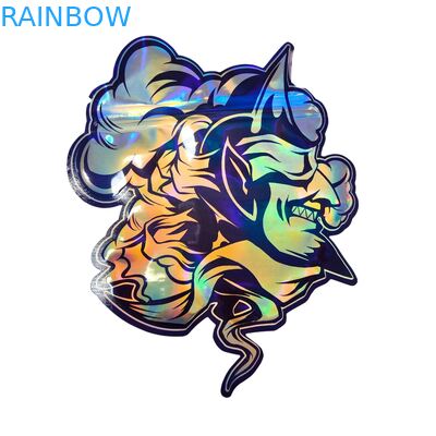 Şeker Ot Kuru Çiçek Sakız Bisküvi şeker için Fermuarlı Yumuşak Dokunuşlu Holografik Mylar Torbalar Çocuk Korumalı Ambalaj