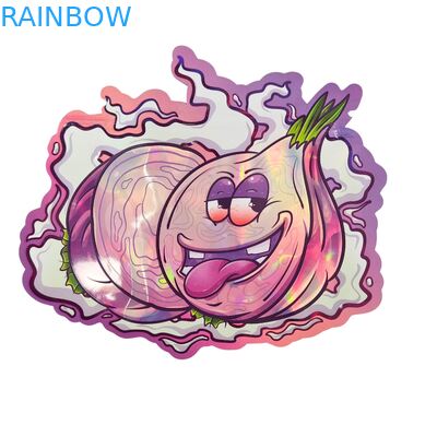 Şeker Ot Kuru Çiçek Sakız Bisküvi şeker için Fermuarlı Yumuşak Dokunuşlu Holografik Mylar Torbalar Çocuk Korumalı Ambalaj