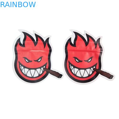 Öldürün 3.5g Plastik Torba Parlak Fermuar Mylar için Sakızlı Bitki Şekerleme Paketleme Kokusuz Parlak Yüzey