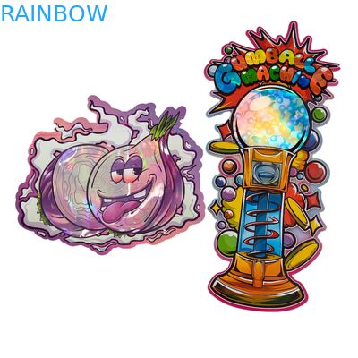 Öldürün 3.5g Plastik Torba Parlak Fermuar Mylar için Sakızlı Bitki Şekerleme Paketleme Kokusuz Parlak Yüzey