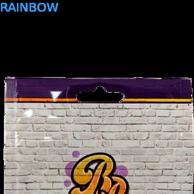 Öldürün 3.5g Plastik Torba Parlak Fermuar Mylar için Sakızlı Bitki Şekerleme Paketleme Kokusuz Parlak Yüzey