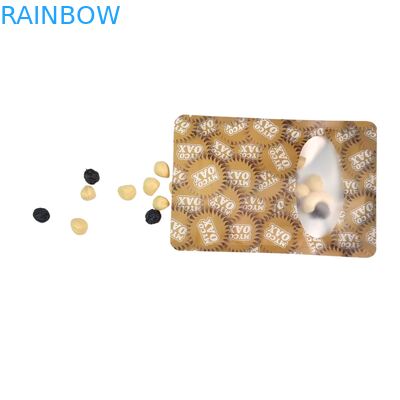 Durabilir Cüzdan Paketleme 3 taraflı mühür Düz Tekrar Kullanılabilir Ziplock Pencere Mylar Alüminyum folyo Tekrar Kullanılabilir Plastik Poşetler