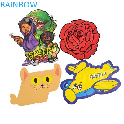 Düzensiz Yeniden Kapatılabilir 3.5g Çocuk Korumalı Mylar Poşetler Dijital Baskı PET Fermuarlı Ambalaj Yenilebilir Sakızlı Kurabiyeler İçin