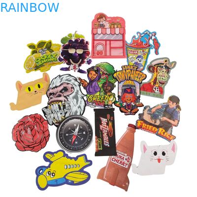 Düzensiz Yeniden Kapatılabilir 3.5g Çocuk Korumalı Mylar Poşetler Dijital Baskı PET Fermuarlı Ambalaj Yenilebilir Sakızlı Kurabiyeler İçin