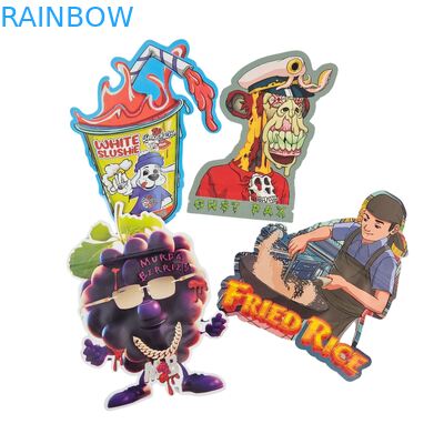 Düzensiz Yeniden Kapatılabilir 3.5g Çocuk Korumalı Mylar Poşetler Dijital Baskı PET Fermuarlı Ambalaj Yenilebilir Sakızlı Kurabiyeler İçin