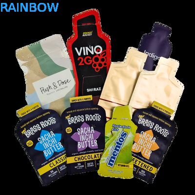 Özel Dijital Baskı Sıcak Damgalama Plastik Ambalaj Çantası 5ml 10ml 30ml Küçük Örnek Çanta Çanta Özel Çanta