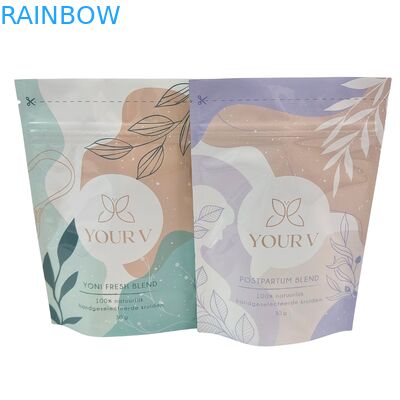 Banyo tuzu için özelleştirilmiş biyolojik olarak parçalanabilir Mylar torbaları 4OZ 5OZ Stand Up Pocket