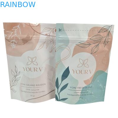 Banyo tuzu için özelleştirilmiş biyolojik olarak parçalanabilir Mylar torbaları 4OZ 5OZ Stand Up Pocket