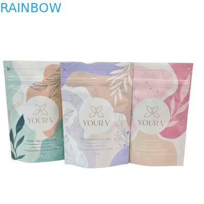 Banyo tuzu için özelleştirilmiş biyolojik olarak parçalanabilir Mylar torbaları 4OZ 5OZ Stand Up Pocket