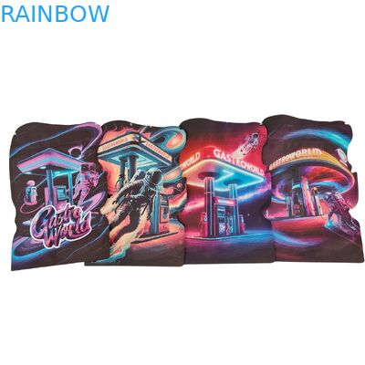 Özel Kalıp Kesim Mylar Torbalar 3.5g-28g Çocuk Kilitli Fermuarlı